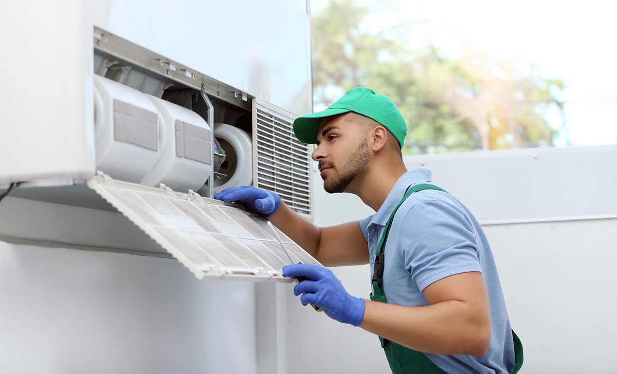 Professional HVAC Experts maintain the ventilation system