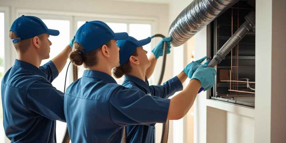 Professional services that clean air ducts in homes