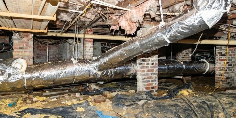 Visible Air Duct Damage