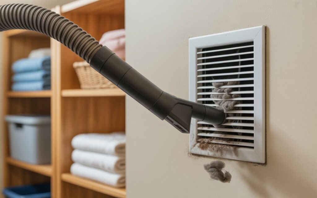 Remove Loose Lint from the Vent Opening