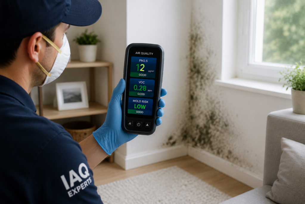 Indoor air quality inspection in home
