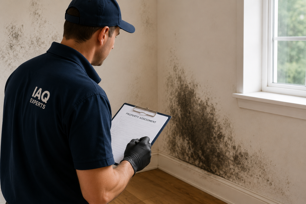 Property inspection with mold assessment