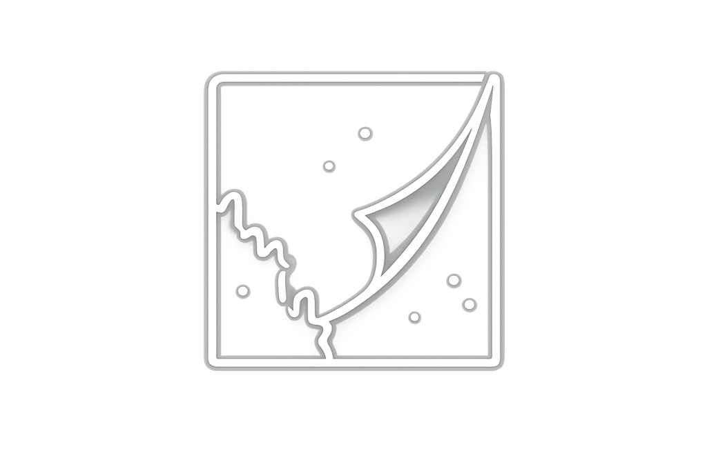 Peeling paint icon