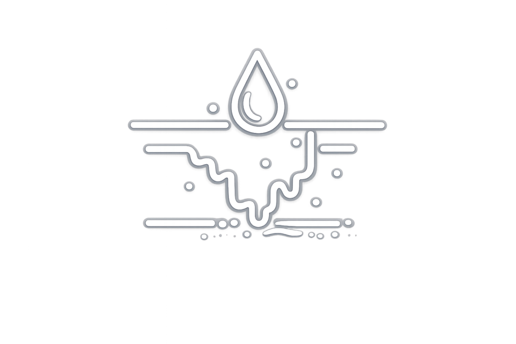 Water leakage with droplet and crack